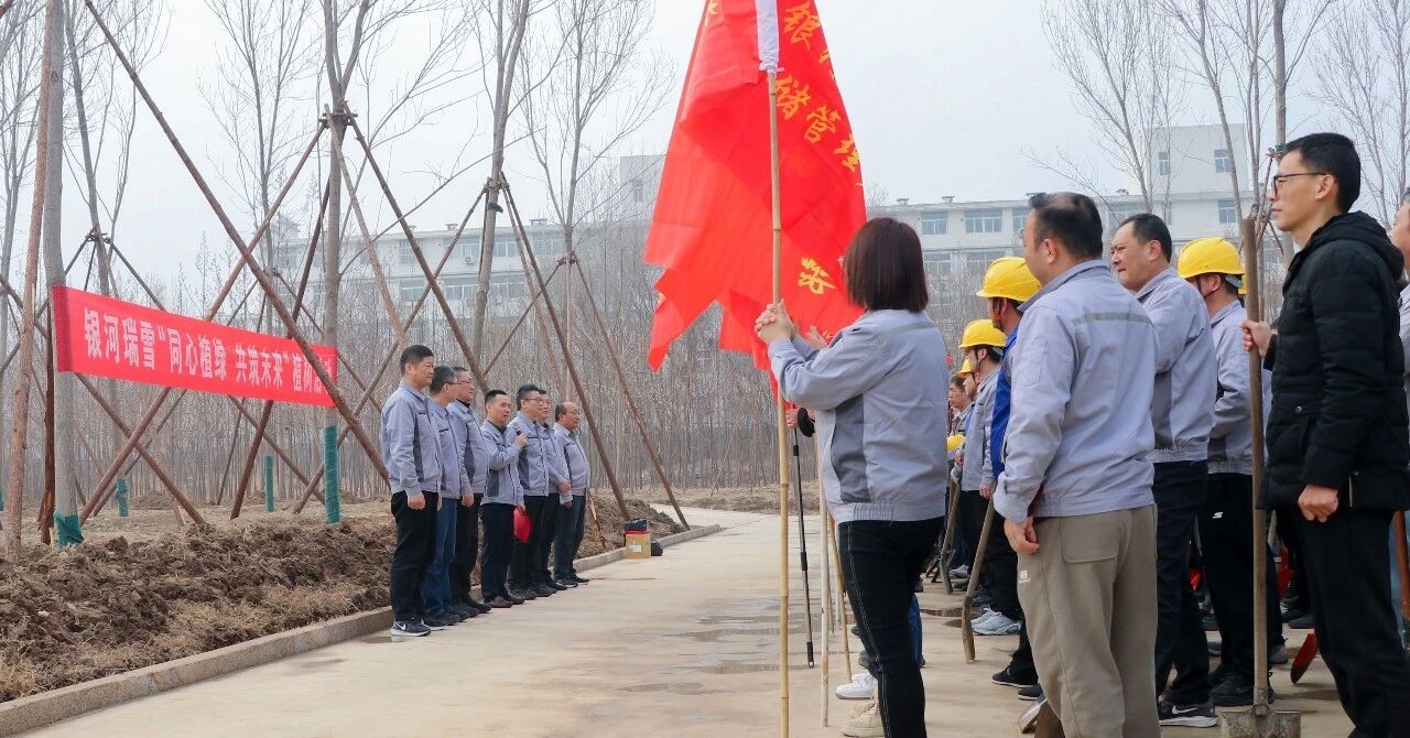 银河瑞雪开展“同心植绿 共筑未来”主题植树活动